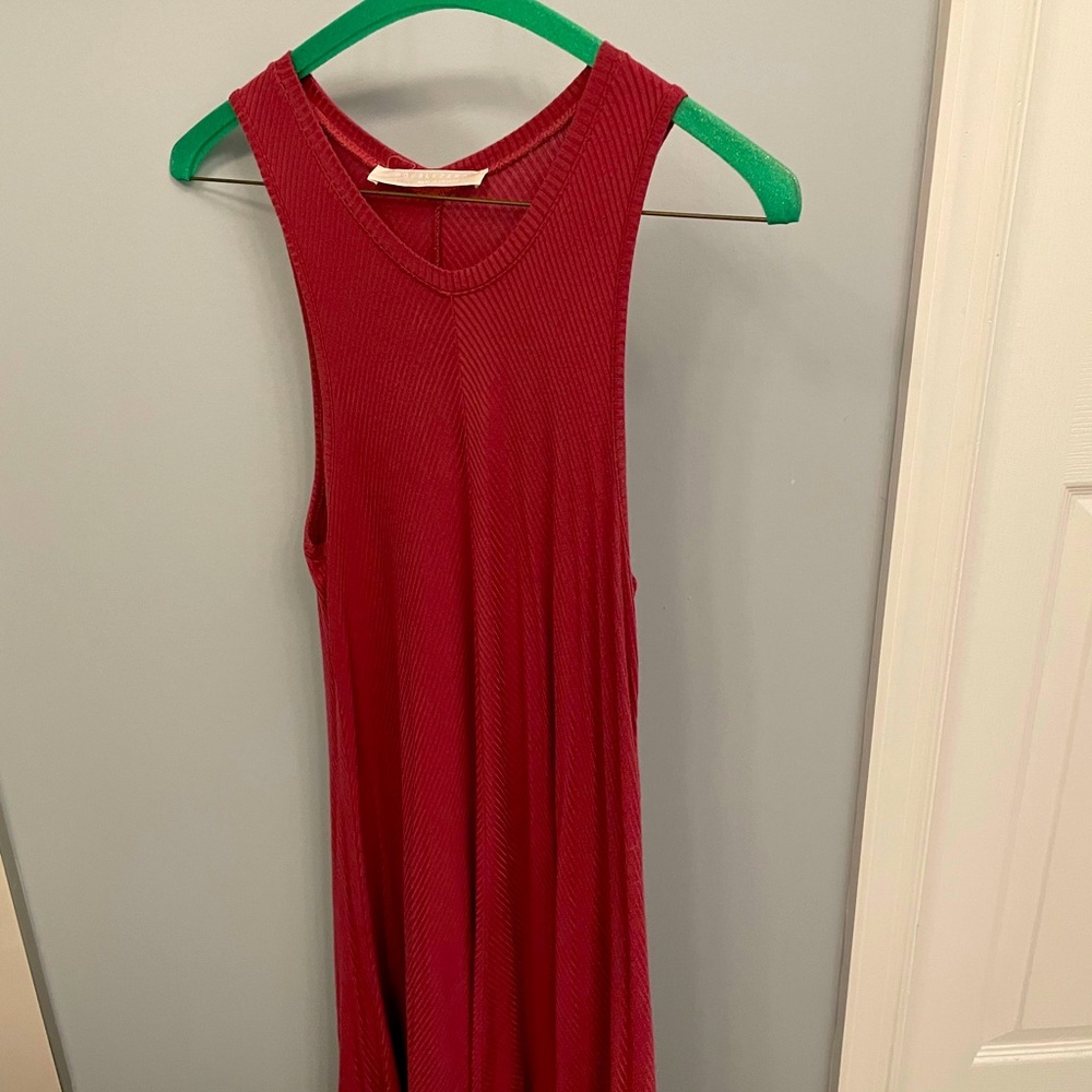 DOUBLEZERO Pink Tank Top Dress